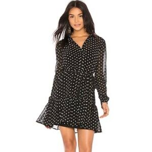 Endless Rose Sheer Black Dress with White Floral Pattern